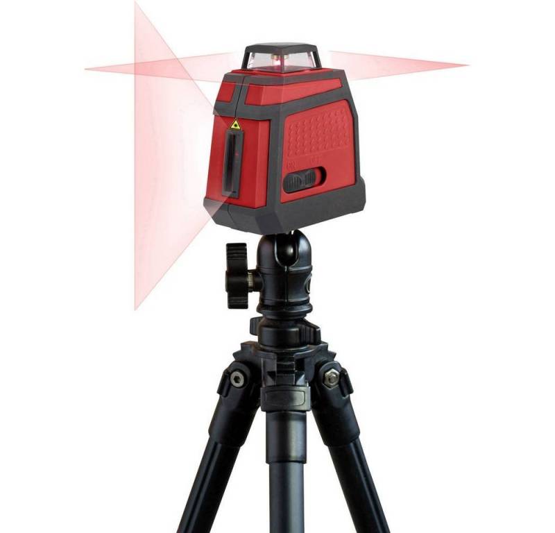 TOOLCRAFT Nivellierkeil 360 Grad Kreuzlinienlaser mit Selbstnivellierung, Werksstandard (ohne Zertifikat) von TOOLCRAFT