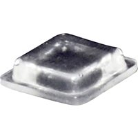 PD2100C Gerätefuß selbstklebend, quadratisch Transparent (l x b x h) 10 x 10 x 2.5 mm 1 St - Toolcraft von TOOLCRAFT