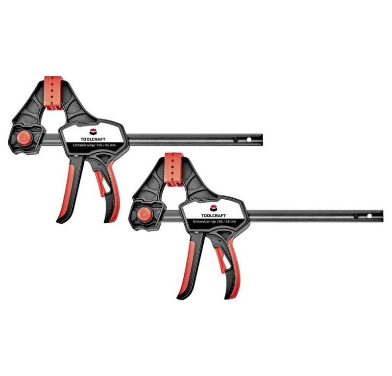 TOOLCRAFT Schraubzwinge Einhandzwinge 150 x 85 mm 2er Set von TOOLCRAFT