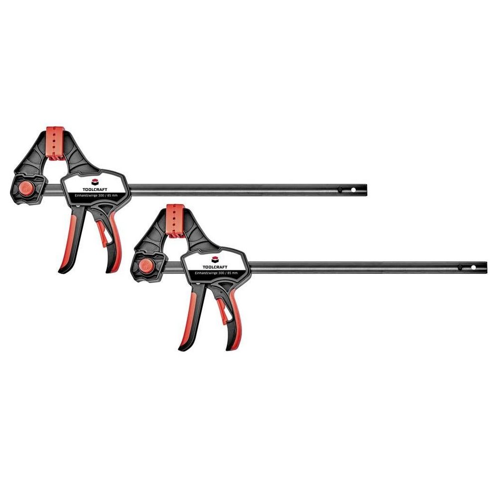 TOOLCRAFT Schraubzwinge Einhandzwinge 300 x 85 mm 2er Set TOOLCRAFT Schraubzwinge Einhandzwinge 300 x 85 mm 2er Set von TOOLCRAFT