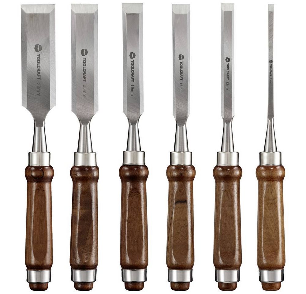 TOOLCRAFT Stechbeitel Holzmeißel, 6-tlg. Set TO-7873785 von TOOLCRAFT