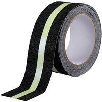 TOOLCRAFT TO-10187130 Anti-Rutschband Schwarz, Grün (L x B) 10 m x 55 mm 1 St. von TOOLCRAFT