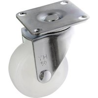TOOLCRAFT TO-5137872 Lenkrolle mit Anschraubplatte 50mm Polyamid Tragfähigkeit (max.): 50kg von TOOLCRAFT