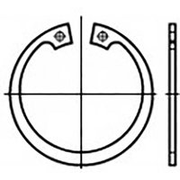 TOOLCRAFT TO-6855225 Sicherungsringe DIN 472 Federstahl 1000St. von TOOLCRAFT