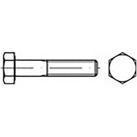 TOOLCRAFT TO-6858291 Sechskantschrauben M16 55mm Außensechskant DIN 931 Stahl verzinkt 50St. von TOOLCRAFT