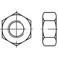 TOOLCRAFT TO-6860820 Sechskantmuttern M68 DIN 934 Stahl 1St. von TOOLCRAFT