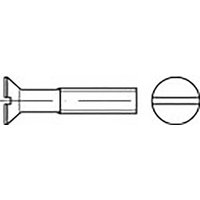 TOOLCRAFT TO-6862638 Senkschrauben M2 12mm Schlitz DIN 963 Edelstahl V4A A4 200St. von TOOLCRAFT
