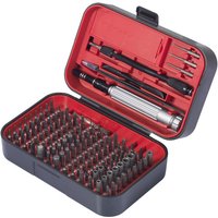 TOOLCRAFT TO-9407052 Bit-Set 150teilig Kreuzschlitz Phillips, Kreuzschlitz Pozidriv, Außen-Sechskan von TOOLCRAFT