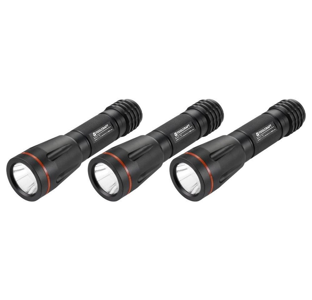 TOOLCRAFT Taschenlampe 3er Set LED-TASCHENLAMPE, mit Gürtelclip, mit Stroboskopmodus TOOLCRAFT Taschenlampe 3er Set LED-TASCHENLAMPE, mit Gürtelclip, mit Stroboskopmodus von TOOLCRAFT