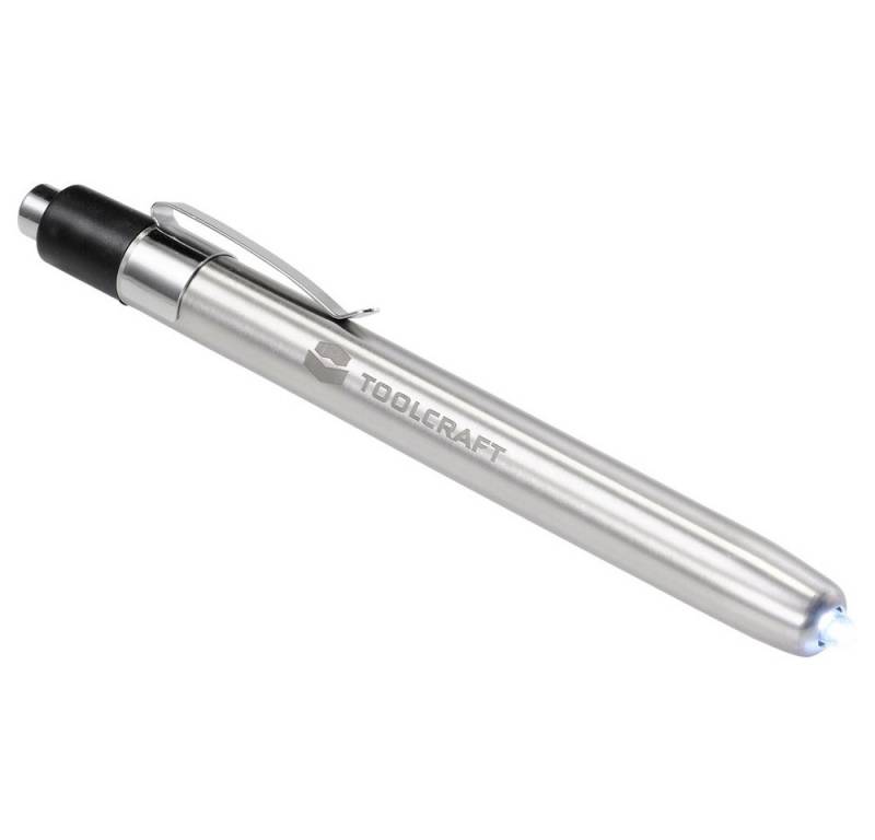 TOOLCRAFT Taschenlampe TOOLCRAFT TO-7429866 Penlight batteriebetrieben Silber von TOOLCRAFT