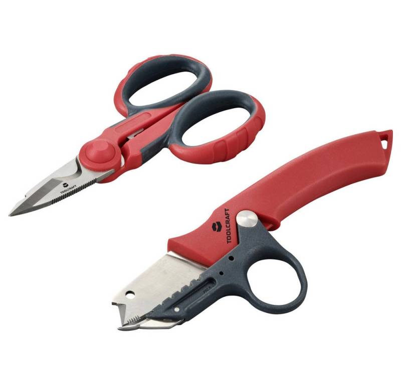 TOOLCRAFT Universalschere TOOLCRAFT TO-9626415 Kabelmesser-Scheren-Set 139 mm, 170 mm von TOOLCRAFT