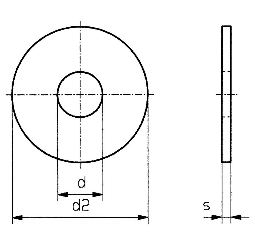 TOOLCRAFT Unterlegscheibe Unterlegscheiben 4.3 mm 12 mm Edelstahl A2 100 St. TOOLCRAFT 4,3 D90 von TOOLCRAFT