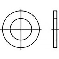 TOOLCRAFT Unterlegscheiben 2.2mm 4.5mm Edelstahl V2A A2 200 St. TO-6854727 von TOOLCRAFT
