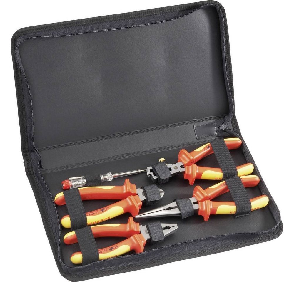 TOOLCRAFT Zangenset GS-geprüft Zangen-Set inkl. Phasenprüfer von TOOLCRAFT