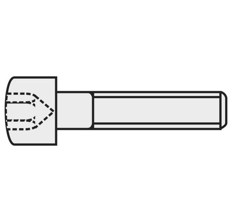 TOOLCRAFT Zylinderschraube Zylinderschrauben mit Innensechskant 888022 von TOOLCRAFT