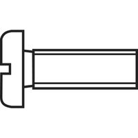 888682 Zylinderschrauben M2.5 20 mm Schlitz din 84 Stahl verzinkt 1 St. - Toolcraft von TOOLCRAFT
