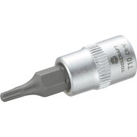 Toolcraft - T10 816080 T-Profil Steckschlüssel-Bit-Einsatz t 10 1/4' (6.3 mm) von TOOLCRAFT