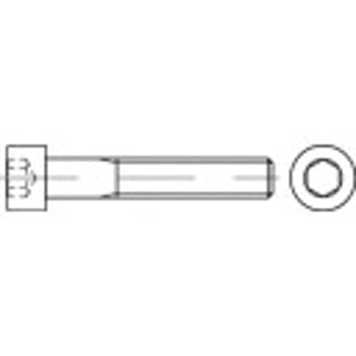 Zylinderschrauben M4 12 mm Innen Sechskant DIN 912 Stahl verzinkt verzinkt 100 Stück TOOLCRAFT 116682 von TOOLCRAFT