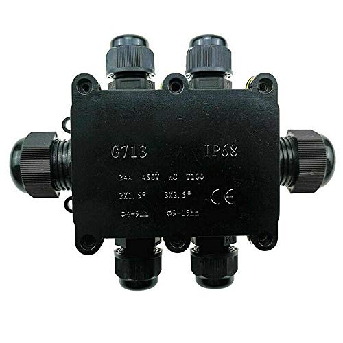 Abzweigdose Kabelverbinder 6 Wege Elektrische Abzweigdose Kabel Drahtverbinder IP68 Wasserdicht von TOOLDO