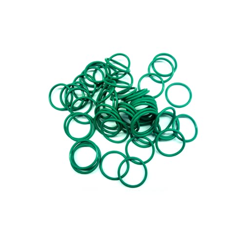 FKM O-Ring aus grünem Fluorkautschuk, hochtemperaturbeständig, Dichtungsring-Sortiment, für Lager, Pumpen, Straßenwalzen, Wasserleitungen, Ventile, O-Ringe, 49 x 2,5 mm (50 Stück in einem Beutel) von TOOLDO