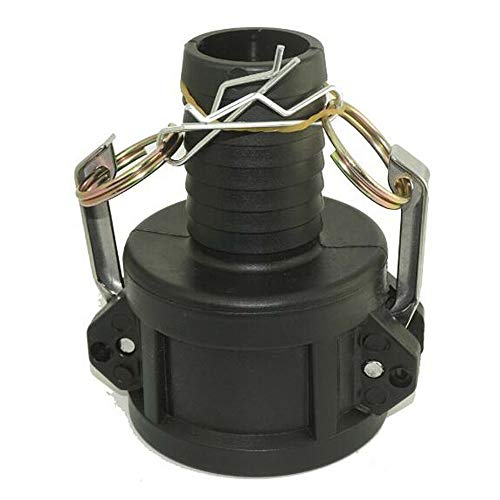 IBC Tote Tank IBC Adapter auf Camlock Buchse Schlauchverschraubung Adapter auf Schlauchstutzen 1" von TOOLDO
