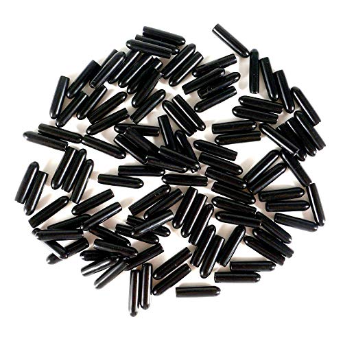 PVC-Gummi-Schraubgewindeschützer, schwarz, runde Endkappe, flexible Rohrschraubenkappe, ID 4,5 mm, 50 Stück von TOOLDO