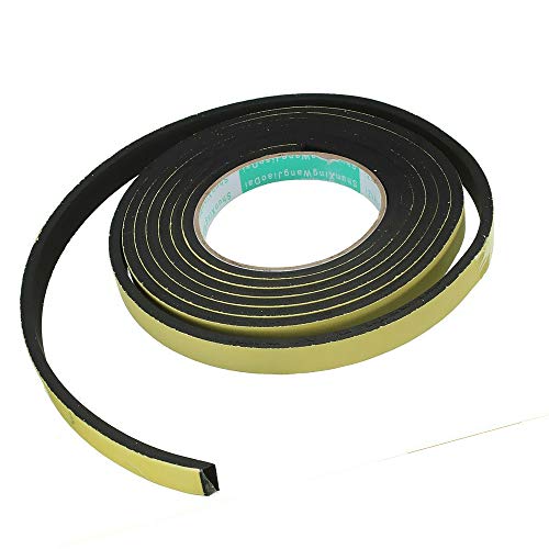 Schaumstoff-Streifen, selbstklebend, 12 mm x 3 mm x 5 m von TOOLDO
