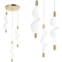 Toolight - hängelampe led G009-3CPR white gold von TOOLIGHT