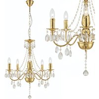 Hängeleuchte Toolight Ebt015-5cp Gold Hängeleuchte Toolight Ebt015-5cp Gold von TOOLIGHT