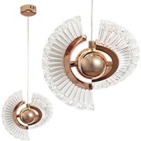 Toolight - led hängeleuchte LHJ108-2CP 2 gold, rose gold von TOOLIGHT
