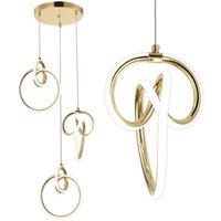Toolight Hängelampe Led G071-Cp Gold von TOOLIGHT