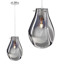 Toolight - hängelampe glas APP329-1CP silver von TOOLIGHT