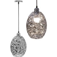 Toolight - hängelampe glas chrome APP564-1CP von TOOLIGHT