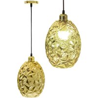Toolight - hängelampe glas chrome gold APP565-1CP von TOOLIGHT