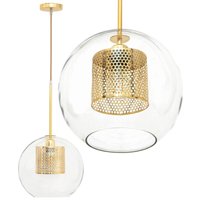 Toolight - hängelampe glas gold loft APP554-1CP 20CM von TOOLIGHT