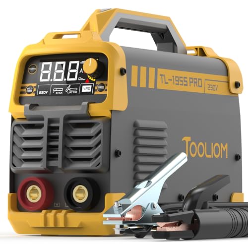 TOOLIOM 195A Stabschweißgerät 230V, Lift-TIG-Schweißgerät mit, LCD-Display, IGBT-Inverter mit einstellbarer Heißstart-/Lichtbogenkraft und optionalem VRD-Schweißgerät TOOLIOM 195A Stabschweißgerät 230V, Lift-TIG-Schweißgerät mit, LCD-Display, IGBT-Inverter mit einstellbarer Heißstart-/Lichtbogenkraft und optionalem VRD-Schweißgerät von TOOLIOM