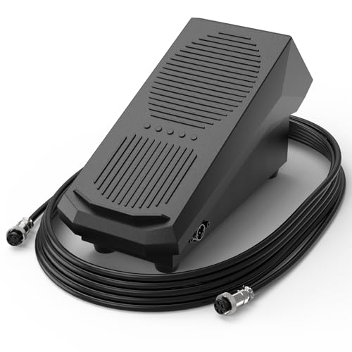 TOOLIOM WIG-Schweißfußpedal, 5-poliges Ampere-Steuerpedal mit 4,8 m langem Kabel, kompatibel mit 5-poligem WIG-Schweißgerät TOOLIOM WIG-Schweißfußpedal, 5-poliges Ampere-Steuerpedal mit 4,8 m langem Kabel, kompatibel mit 5-poligem WIG-Schweißgerät von TOOLIOM