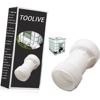 1 Stück S60x6 IBC Verlängerung Distanzstück Adapter, IBC Tank Zubehör Grobgewinde, IBC Container Zubehör, Distanzstück Verlängerung S60x6, 1000 Liter von TOOLIVE