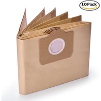 10 Stück 6.959-130.0 Papierstaubbeutel a 2201/2204/2504 für Karcher WD3 WD3P Nass- und Trockensauger Ersatz-Staubsaugerbeutel von TOOLIVE
