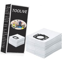 Toolive - 15 stück staubsaugerbeutel für kärcher 2.863-006.0 vliesfilterbeutel 487 ersatzbeutel wd4 wd5 wd6 wd5p wd6p premium mv4 mv5 mv6 beutel von TOOLIVE