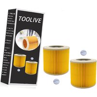 2 Stück WD3 Filter für Kärcher WD3 Premium WD2 WD3 WD3P WD1 MV2 MV3 A2004 A2604 A2204 A2054 SE4001 SE4002 Patronenfilter Ersatzfilter von TOOLIVE