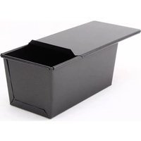 2er Set Brotbackform mit Deckel, 450 g Toast Brotbackform Antihaft Schwarz Kastenform Brot für Toast und Brot von TOOLIVE