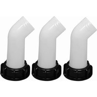 Toolive - 3 Stück Abflussauslauf mit Mutter ibc 1000L Wassertankdüse Ventilanschluss Verlängerungsschlauchdüse IBC-Adapter von TOOLIVE