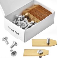 Toolive - 30 Stück Titan-Klingenmesser für Husqvarna und Gardena Mähroboter Mit 30 Schrauben von TOOLIVE