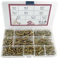 360 Pièces Schraube zu/bei Holz Autotaraudeuses, Zingué Jaune Extra Fort, Schraube Autoperceuses zu/bei Empreinte Cruciforme Pozidriv, Schraube 360 Pièces Schraube zu/bei Holz Autotaraudeuses, Zingué Jaune Extra Fort, Schraube Autoperceuses zu/bei Empreinte Cruciforme Pozidriv, Schraube von TOOLIVE