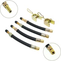 4 Stück Flexible Reifenventilverlängerung Reifenschlauchventil 150 mm mit 2 Haltern 4 Stück Flexible Reifenventilverlängerung Reifenschlauchventil 150 mm mit 2 Haltern von TOOLIVE