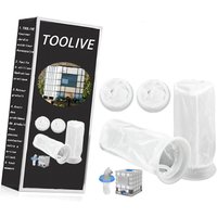 Toolive - ibc Filter Deckelfilter Nylon Tonnenfass Abwaschbar ibc Tank Filter Regenwasserfilter Nylon Ersatzfilter für DN150 Filterset ibc von TOOLIVE