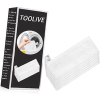 5 Mikrofaser-Tuchset Kompatibel für Kärcher Dampfreiniger Zubehör EasyFix sc 2, sc 3, sc 4, sc 5 Bodendüse, Waschbar von TOOLIVE