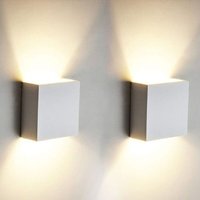 6W LED-Wandleuchten - 2er-Set für Wohnzimmer, Schlafzimmer, Esszimmer (Warmweiß) von TOOLIVE