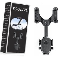 Car Phone Holder, Rearview Mirror Phone Holder, 360 Degree Rotatable and Retractable Car Rearview Mirror Phone Holder von TOOLIVE